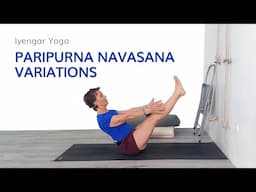 Paripurna Navasana Variations—How To Do Boat Pose—Iyengar Yoga