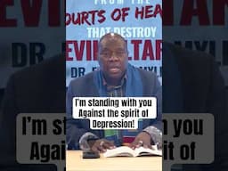 Spirit of Depression Go in the Name of Jesus! #shorts