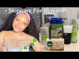 SKINCARE ROUTINE FOR BEGINNERS ✅ | Essential bodycare and face care products for your skin type