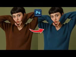 How to change the color of a sweater in Photoshop