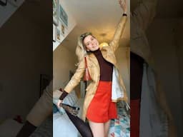 GRWM mini skirt edition🌻 Made by me🧡 #grwm #vintage #outfit #sewing #outfitideas #style