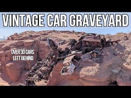 ABANDONED CAR CANYON- Full of Vintage Cars left in the desert