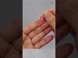 Simple earrings making at home | Cute and easy jewelry   #wireworks #shortsvideo #handmade #diy