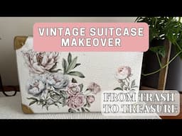 Vintage Suitcase Makeover – From Thrifted to Stunning!