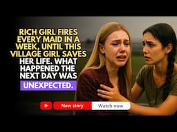 Rich Girl Fires Every Maid In A Week, Until This Village Girl Saves Her Life. What Happened...