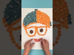 Yummy!🤭 Eat Blippi's Face for Breakfast🤪! Cereal Art Prank! #shorts