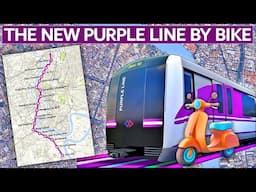 ✅NEW MRT PURPLE LINE BIKE RIDE [4K] | Best Views Of Bangkok's Next New Rail Line | 17 Stations 24km
