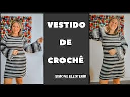 VESTIDO DE CROCHÊ MERINO Simone Eleoterio