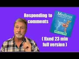 Medicus Vet Diets....Responding to Comments