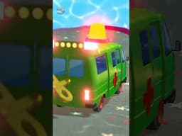Wheels on the Ambulance #shorts #explore #cartoon #forkids #bus #kidsvideo #cars