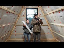 Sealing the A-Frame for Good – No More Cold Floors | Vapor Barrier & Furring