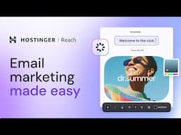 🔴 Email Marketing Made Easy with Hostinger Reach