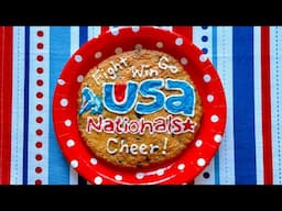 Giant Chocolate Chip Good Luck Message Cookie Recipe (USA Cheer Dance National Tournament) チア 応援クッキー