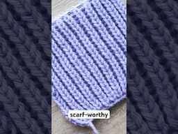 Fisherman’s rib: a scarf-worthy stitch #knitting