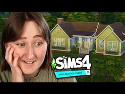 i tried to build in The Sims using *ONLY* HIGH SCHOOL YEARS