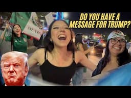Interviewing ice protesters