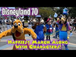 Disneyland Band with Characters | 70th Anniversary Medley | Happiest March Along 2025