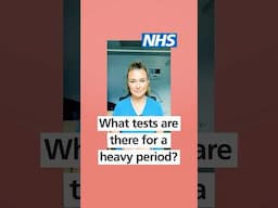 What tests are there for a heavy period | @DrSophieGP NHS #shorts