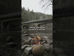 A campfire by a river. Song “Home - Deyaz Version” By: Isaac Turner #asmr #campfire #camping
