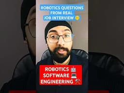 11 technical interview questions - Robotics Software Engineering
