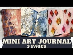 MINI ART JOURNAL - 3 PAGES