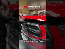 Ford F150 Amps & Subs Install | #shorts #fordraptor #jvc #provobeast #bass  #amplifiers #subwoofer