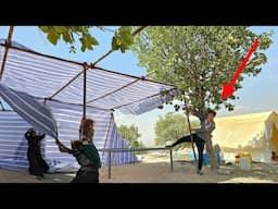 🌪️ Bitter incident: Severe storm destroys nomadic tents 😢