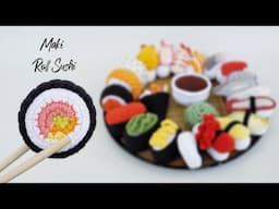 Crochet Maki Roll Sushi | Amigurumi Tutorial | SpringDay DIY