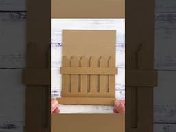 CUTE Garden Picket Fence Card Creation You'll LOVE 💖 #shorts #cardmaking #cardcrafting