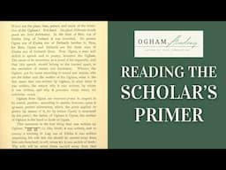 Auraicept na n Éces and the Origin of Ogham, with Lora O'Brien at the Ogham Academy
