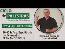115º aniversário de Chico Xavier - Carlos Baccelli na AE Pátria do Evangelho - Fernandópolis  2/4/25