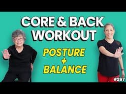 Strong Back & Core for Seniors | 20 Moves, No Repeats (Posture + Balance Boost)