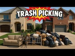 Trash Picking MILLION DOLLAR Suburban Town!  - Ep. 1103
