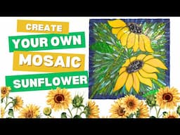Create a Stunning Sunflower Mosaic Plaque with Stained Glass & Pre-etched Boards