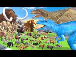 The Ultimate Battle 44 Wild Animals vs GIGA T-REX Dinosaur Epic Battle Animal Revolt Battle Simulato