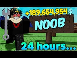 I Spent 24 Hours in Grow A Garden And Made This...