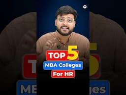 Top 5 MBA Colleges for HR in India 2025 🔥 Fees & Placement Comparison under 1 Minute! #mba