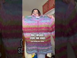One sweater, styled two ways #styling #howtostyle #waystostyle #springoutfitideas