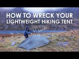 Another Lightweight Camping Tent Fail • Strong Winds vs X-Dome 1