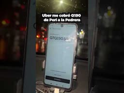 UBER me cobra Q190 para ir a ver a GUATE VS DOMINICANA