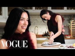 Dua Lipa Makes Roasted Sea Bass Dinner | Now Serving | Vogue