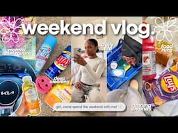 WEEKEND VLOG 🫧 monthly reset routine, realistic daily life, running errands, deep cleaning + more!