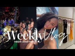 weekly vlog! miami girls trip | yacht + cubbing + I cant keep up + new hair &more! Allyiahsface vlog