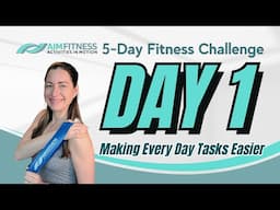 (DAY 1) 5-Days to a Stronger You Fitness Challenge | 4 Seated Exercises for Better Posture