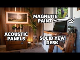 A Photographer's Home Office Makeover | Magnetic Paint, Acoustic Panels