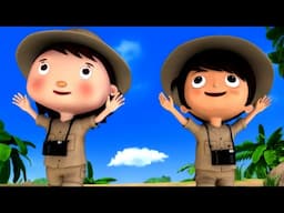 🦁 Roaring Fun! Going for a Lion Hunt | ⭐  Nursery Rhymes for Babies | Moonbug Kids - Get Up And Go!