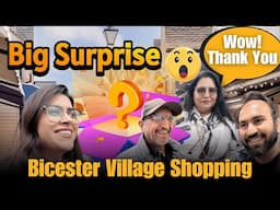 Big SURPRISE For MUMMA | Bicester Village Shopping Vlog | Indian Youtuber In England