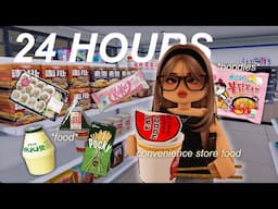 eating ONLY korean convenience store foods for 24 HOURS