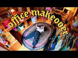 a thrifted office makeover & tour - rearranging & decluttering for my LIFE