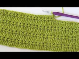 How To Crochet An Easy Stitch / Ideal For Blankets / Shawls / Bags